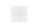 Glass Panel control module with 4 touch keys and built-in motion and twilight sensor (White Edition)