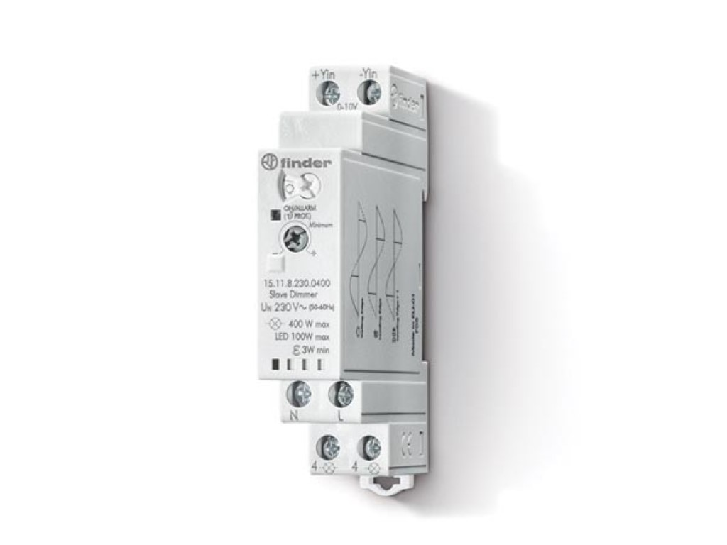 [FIN15.11.8.230.0400] Slave Dimmer 0-10 V Input - 230 VAC - 400 W
