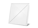 Edge Lit control module with 2 touch keys - glossy pure white